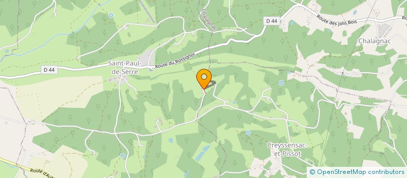 localisation de l'entreprise MONSIEUR ALEXIS GRAS  SAINT-PAUL-DE-SERRE