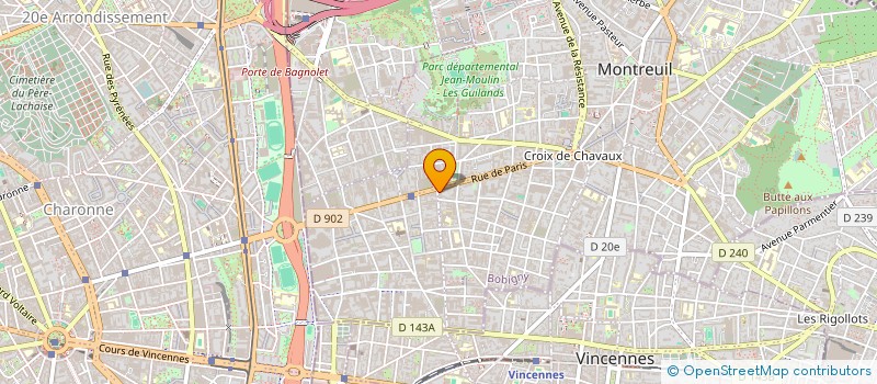 localisation de l'entreprise MONSIEUR ALEXIS GRATPENCHE à MONTREUIL