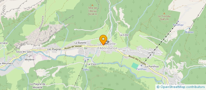 localisation de l'entreprise MONSIEUR ALEXIS GRILLET-AUBERT  LA CHAPELLE-D'ABONDANCE