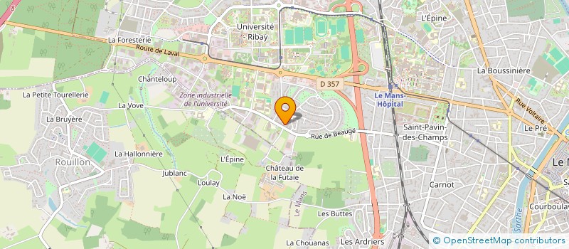 localisation de l'entreprise MONSIEUR ALEXIS GUELY  LE MANS