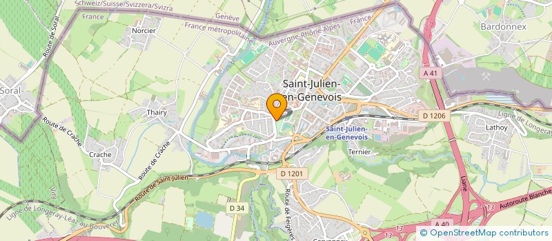 localisation de l'entreprise MONSIEUR ALEXIS GUEMARD  SAINT-JULIEN-EN-GENEVOIS