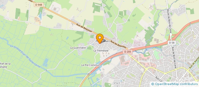localisation de l'entreprise MONSIEUR ALEXIS GUERIN à SALLERTAINE