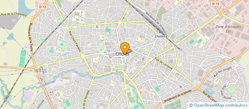 localisation de l'entreprise MONSIEUR ALEXIS GUIBERT  CHOLET