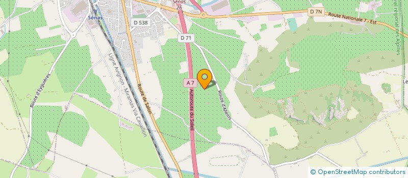 localisation de l'entreprise MONSIEUR ALEXIS GUILLOIT  SENAS