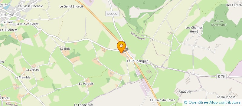 localisation de l'entreprise MONSIEUR ALEXIS HAMON  SAINT-HERVE