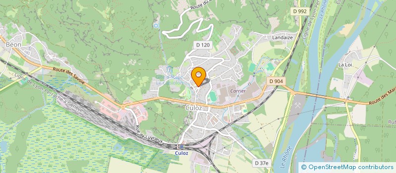 localisation de l'entreprise MONSIEUR ALEXIS HANOUX  CULOZ-BEON