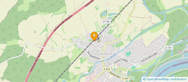 localisation de l'entreprise MONSIEUR ALEXIS HECHT  DRUSENHEIM