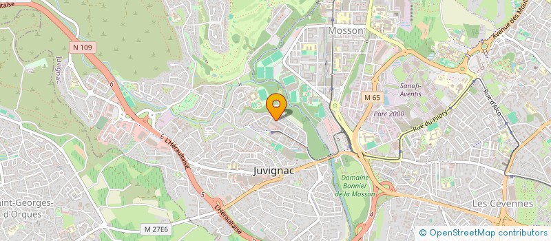 localisation de l'entreprise MONSIEUR ALEXIS HERAIL  GIGNAC