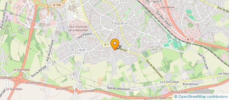 localisation de l'entreprise MONSIEUR ALEXIS HILY  TREGUEUX