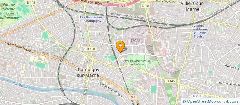 localisation de l'entreprise MONSIEUR ALEXIS HUBERT à CHAMPIGNY-SUR-MARNE