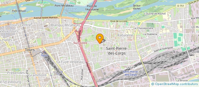 localisation de l'entreprise MONSIEUR ALEXIS HUCKENDUBLER  SAINT-PIERRE-DES-CORPS