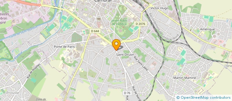 localisation de l'entreprise MONSIEUR ALEXIS HUE  CAMBRAI