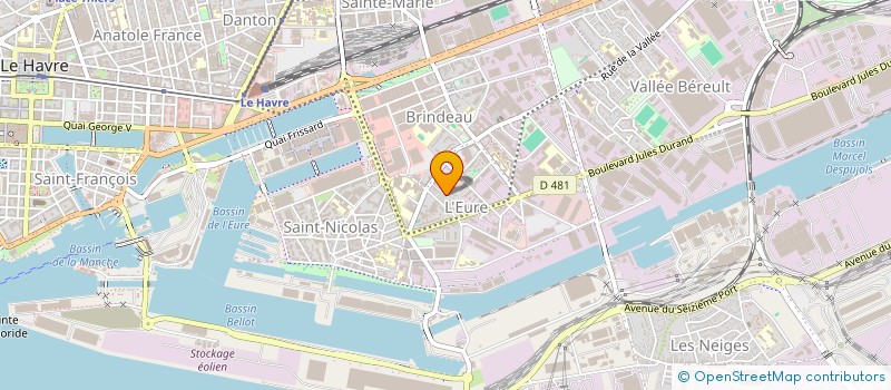 localisation de l'entreprise MONSIEUR ALEXIS HUE  LE HAVRE