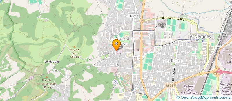 localisation de l'entreprise MONSIEUR ALEXIS HUET  CLERMONT-FERRAND