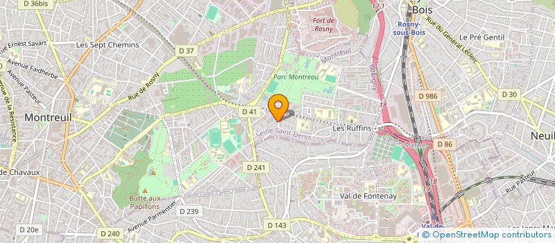 localisation de l'entreprise MONSIEUR ALEXIS HUGONENQ DE LABONNEFON à MONTREUIL