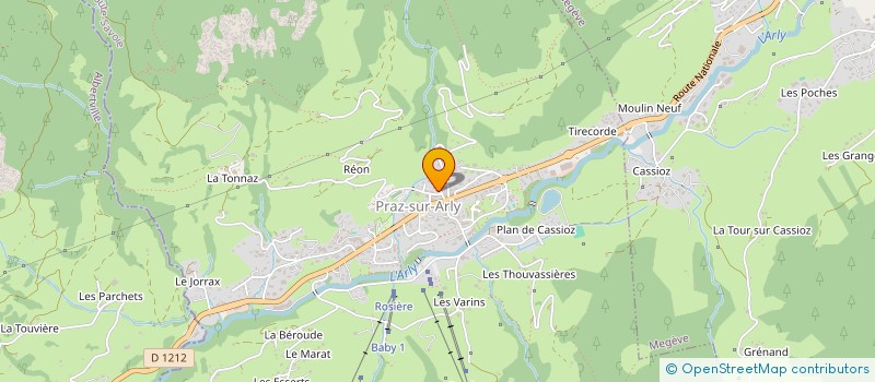 localisation de l'entreprise MONSIEUR ALEXIS HUGUENOT  PRAZ-SUR-ARLY