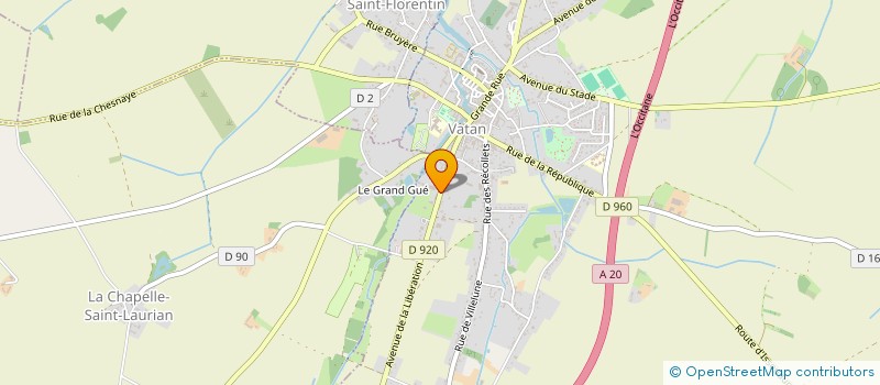 localisation de l'entreprise MONSIEUR ALEXIS HUGUET à VATAN