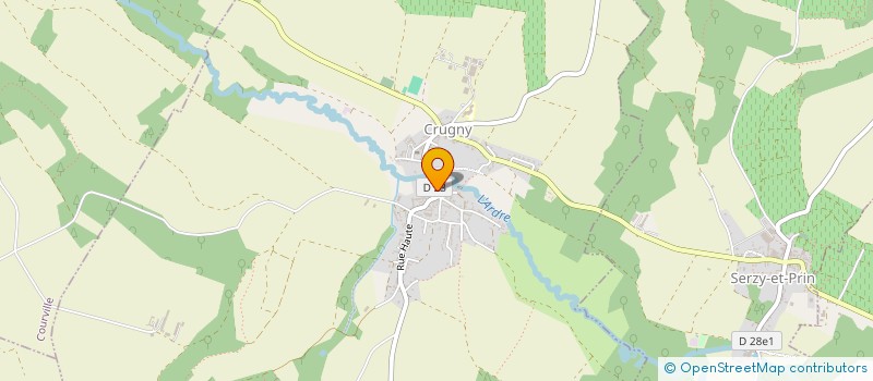 localisation de l'entreprise MONSIEUR ALEXIS HUGUEVILLE  CRUGNY