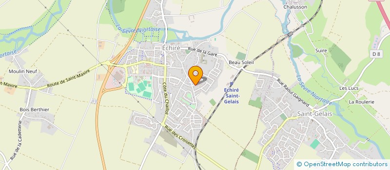 localisation de l'entreprise MONSIEUR ALEXIS HUMEAU  ECHIRE