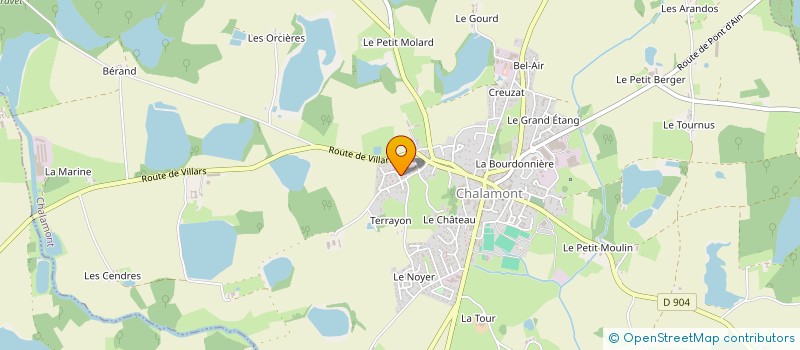 localisation de l'entreprise MONSIEUR ALEXIS HUOT-MARCHAND à CHALAMONT