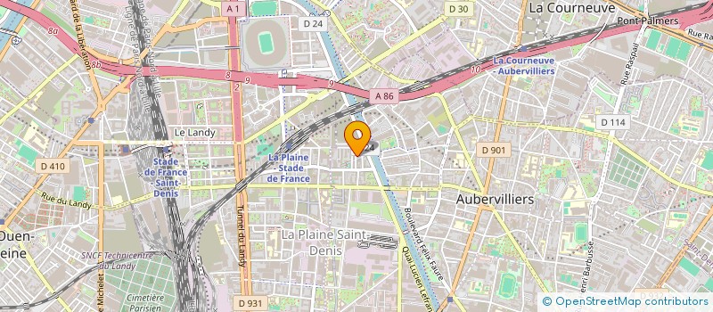 localisation de l'entreprise MONSIEUR ALEXIS ISAIA  AUBERVILLIERS