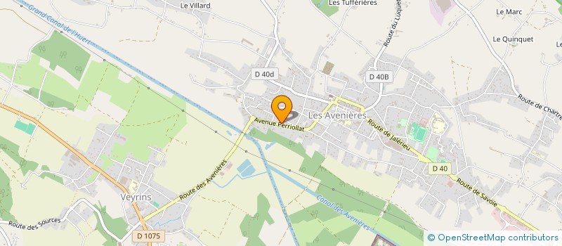 localisation de l'entreprise MONSIEUR ALEXIS JACQUET  LES AVENIERES VEYRINS-THUELLIN