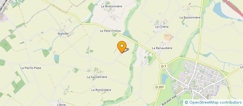 localisation de l'entreprise MONSIEUR ALEXIS JAUNET  LES BROUZILS