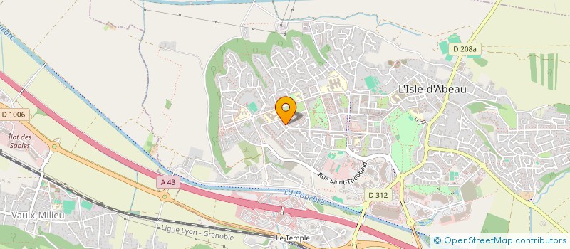 localisation de l'entreprise MONSIEUR ALEXIS JEAN  L'ISLE-D'ABEAU