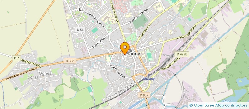 localisation de l'entreprise MONSIEUR ALEXIS JEAN  CHAUNY