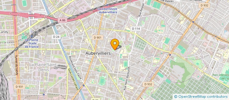 localisation de l'entreprise MONSIEUR ALEXIS JIMENEZ-GUTIERREZ  AUBERVILLIERS