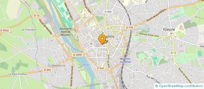 localisation de l'entreprise MONSIEUR ALEXIS JOUANIN  MOULINS