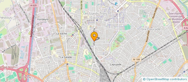 localisation de l'entreprise MONSIEUR ALEXIS JOUANNY  TOULOUSE