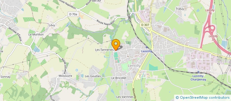 localisation de l'entreprise MONSIEUR ALEXIS JOUBERT  LENTILLY