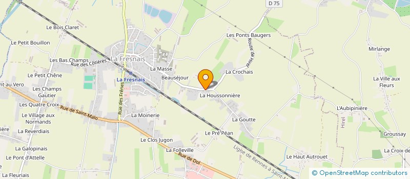 localisation de l'entreprise MONSIEUR ALEXIS JOUQUAN  LA FRESNAIS