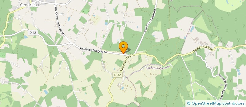 localisation de l'entreprise MONSIEUR ALEXIS JUILLET  VAL DE LOUYRE ET CAUDEAU