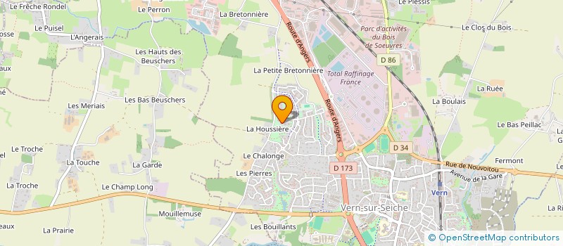 localisation de l'entreprise MONSIEUR ALEXIS JUPIN  VERN-SUR-SEICHE