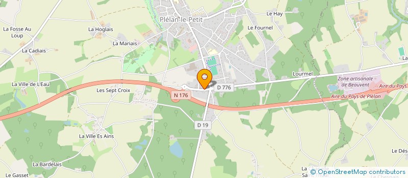 localisation de l'entreprise MONSIEUR ALEXIS JUSTIN  PLELAN-LE-PETIT