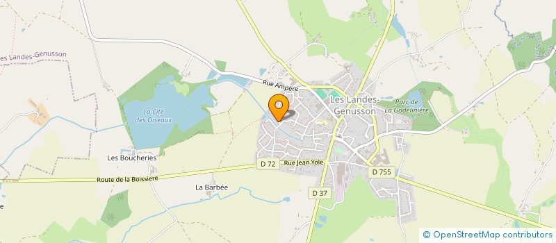 localisation de l'entreprise MONSIEUR ALEXIS KERHIR  LES LANDES-GENUSSON