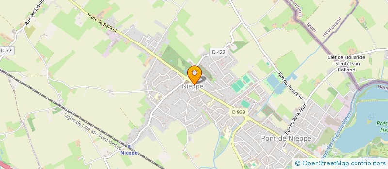 localisation de l'entreprise MONSIEUR ALEXIS KLEIN  NIEPPE