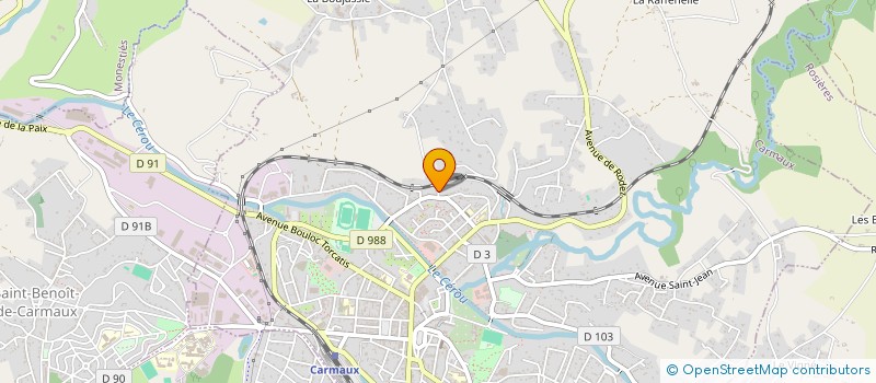 localisation de l'entreprise MONSIEUR ALEXIS KOZIEL  CARMAUX