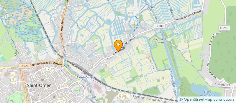 localisation de l'entreprise MONSIEUR ALEXIS KYNDT  SAINT-OMER