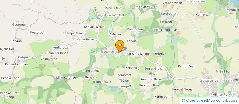 localisation de l'entreprise MONSIEUR ALEXIS L HOSTIS  TREOUERGAT