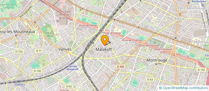 localisation de l'entreprise MONSIEUR ALEXIS LABOUREUR  MALAKOFF