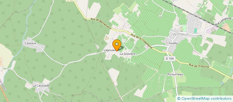 localisation de l'entreprise MONSIEUR ALEXIS LACOMBE  VERTHEUIL