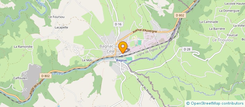 localisation de l'entreprise MONSIEUR ALEXIS LACOMBRADE  BAGNAC-SUR-CELE