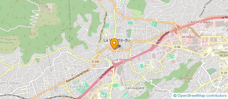 localisation de l'entreprise MONSIEUR ALEXIS LAFON à LA VALETTE-DU-VAR