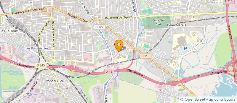 localisation de l'entreprise MONSIEUR ALEXIS LAFORGE  CALAIS