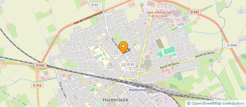 localisation de l'entreprise MONSIEUR ALEXIS LAHOUSSE  HAZEBROUCK