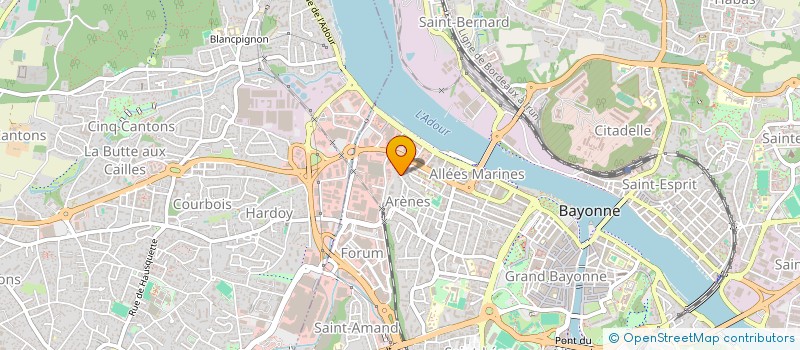 localisation de l'entreprise MONSIEUR ALEXIS LAINEL  BAYONNE