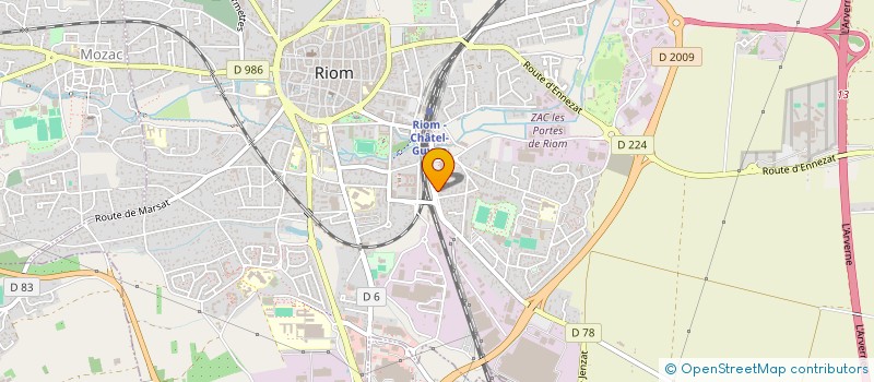 localisation de l'entreprise MONSIEUR ALEXIS LAMORELLE  RIOM